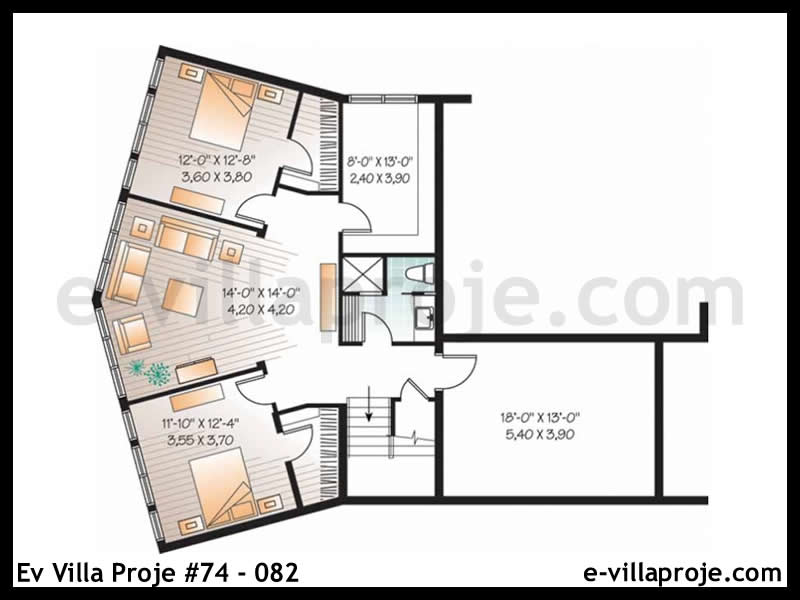 Model 74-082 — 267 m², 3 storeys thumbnail 4