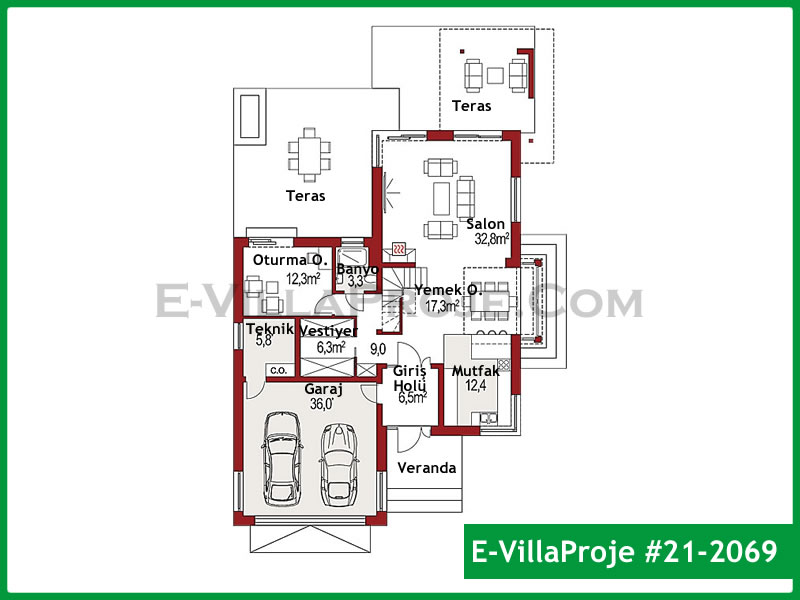 Model 21-2069 — 270 m², 2 storeys thumbnail 2