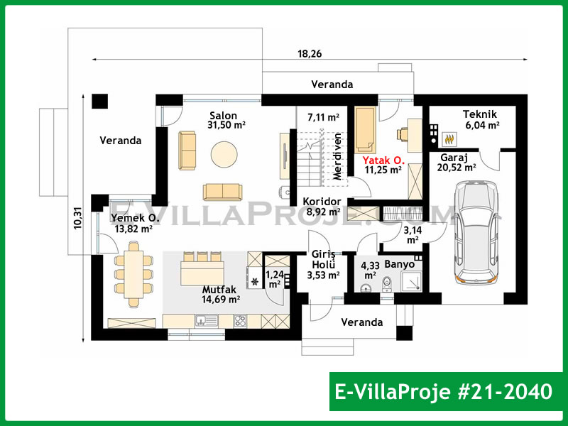Model 21-2040 — 275 m², 2 storeys thumbnail 2