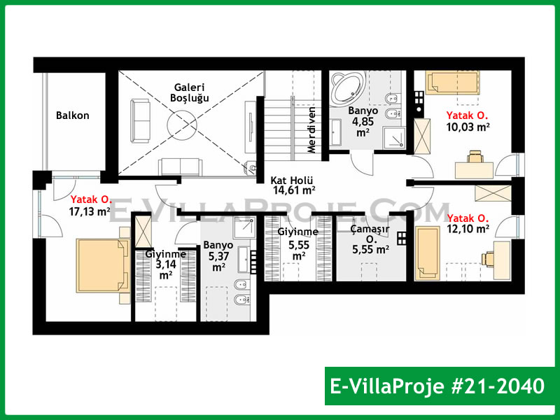 Model 21-2040 — 275 m², 2 storeys thumbnail 3