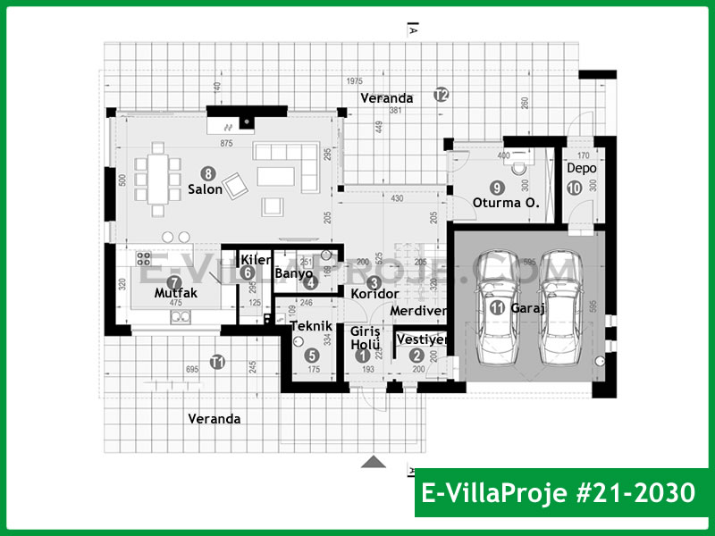 Model 21-2030 — 281 m², 2 storeys thumbnail 2