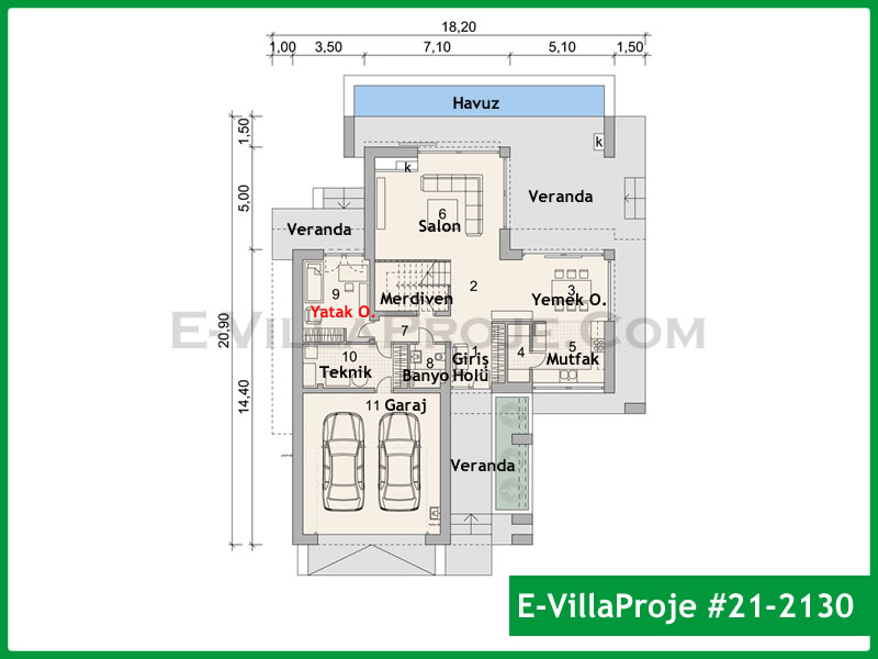 Model 21-2130 — 284 m², 2 storeys thumbnail 2