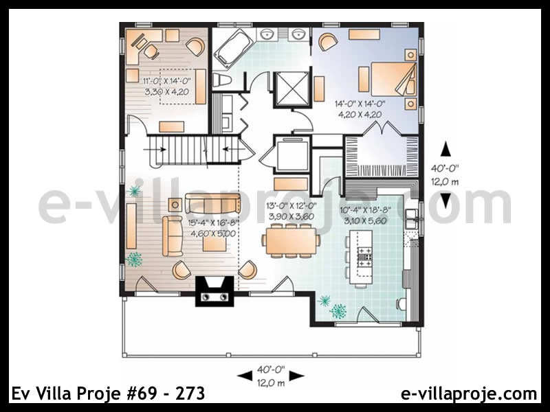 Model 69-273 — 285 m², 3 storeys thumbnail 2