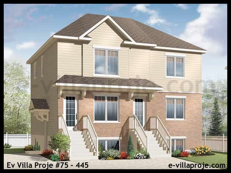 Model 75-445 — 286 m², 3 storeys - 75-445