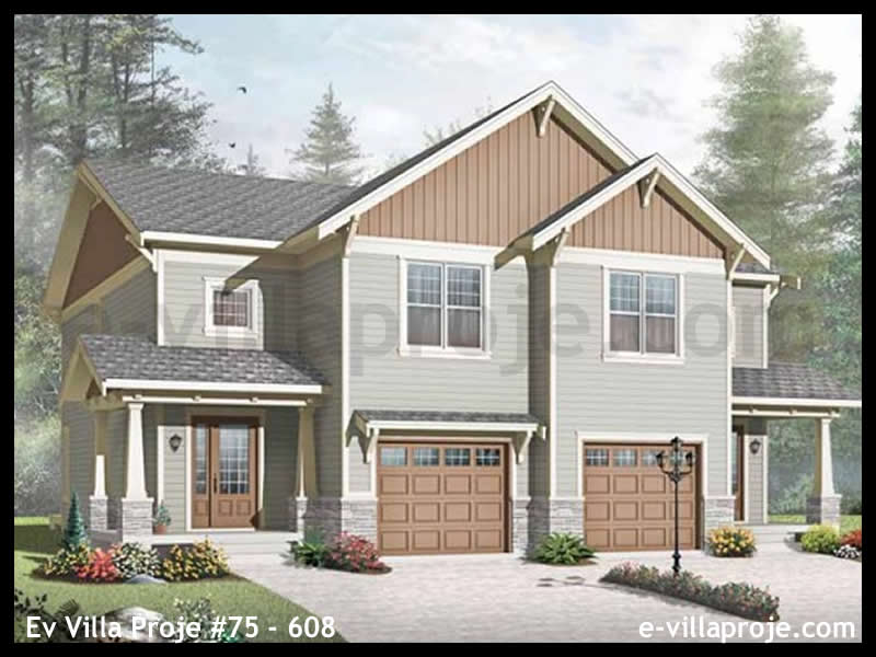 Model 75-608 — 292 m², 2 storeys - 75-608