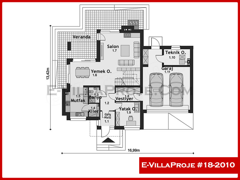 Model 18-2010 — 297 m², 2 storeys thumbnail 2