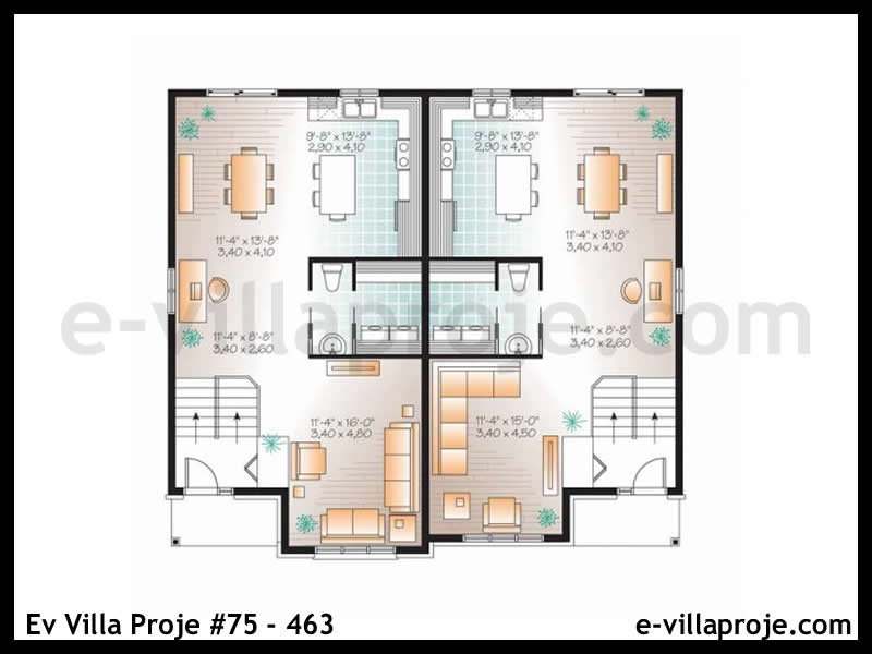 Model 75-463 — 298 m², 2 storeys thumbnail 2