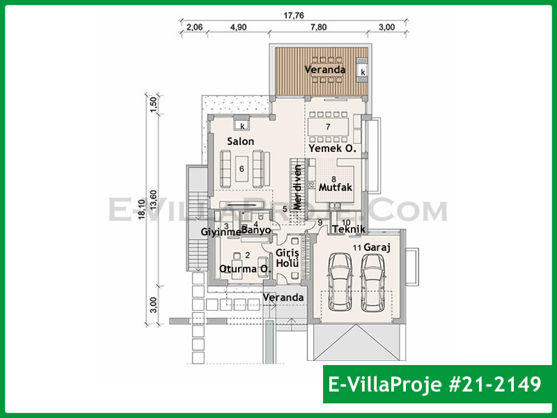 Model 21-2149 — 298 m², 2 storeys thumbnail 2