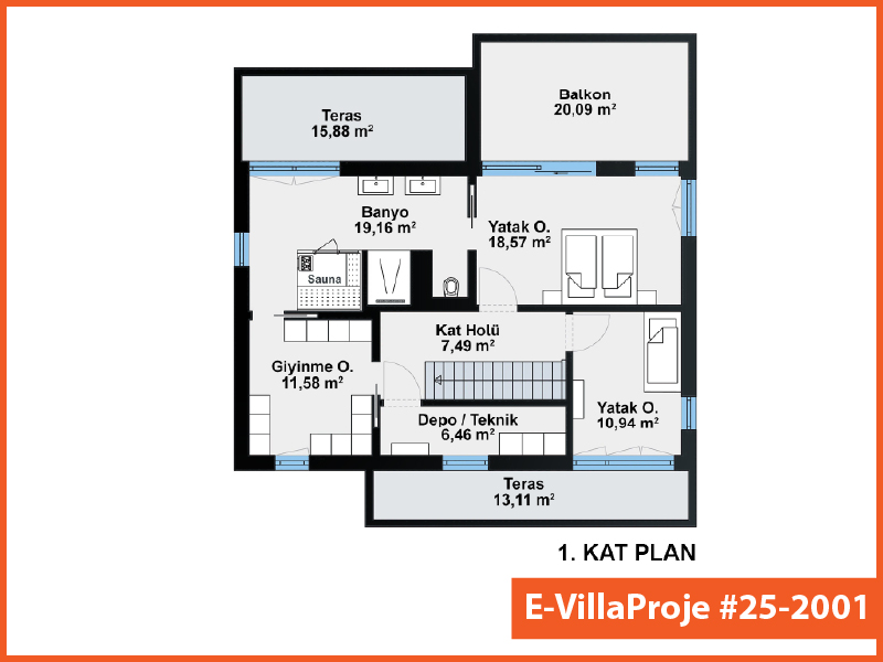 Model 25-2001 — 298 m², 2 storeys thumbnail 3
