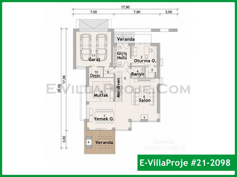Model 21-2098 — 299 m², 2 storeys thumbnail 2