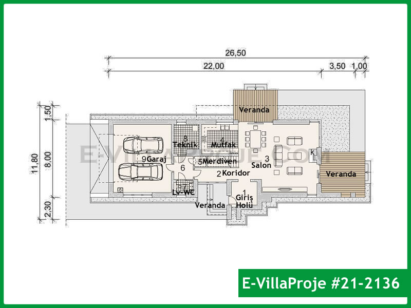 Model 21-2136 — 304 m², 2 storeys thumbnail 2