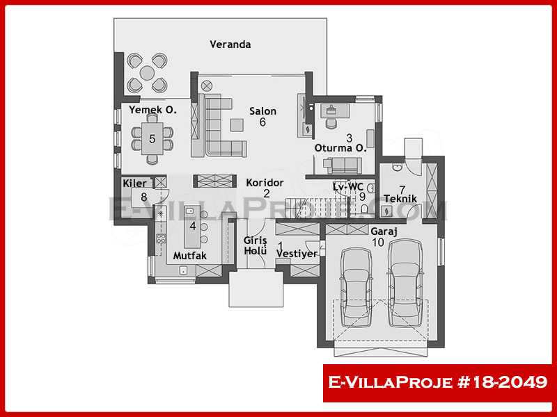 Model 18-2049 — 306 m², 2 storeys thumbnail 2