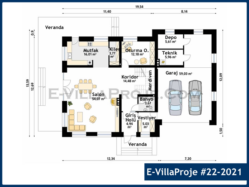 Model 22-2021 — 310 m², 2 storeys thumbnail 2