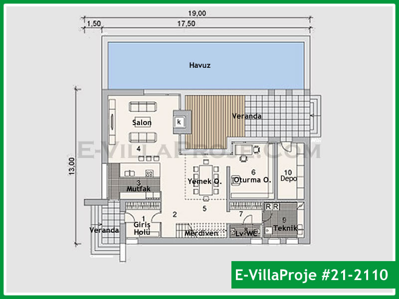 Model 21-2110 — 310 m², 2 storeys thumbnail 2