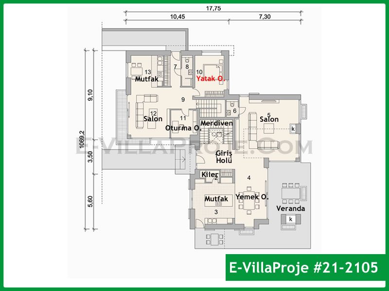 Model 21-2105 — 311 m², 2 storeys thumbnail 2