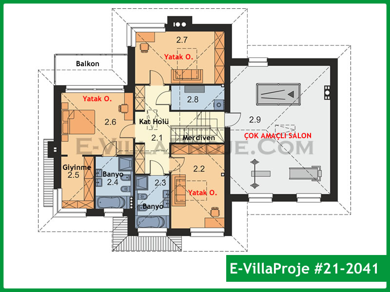 Model 21-2041 — 314 m², 2 storeys thumbnail 3