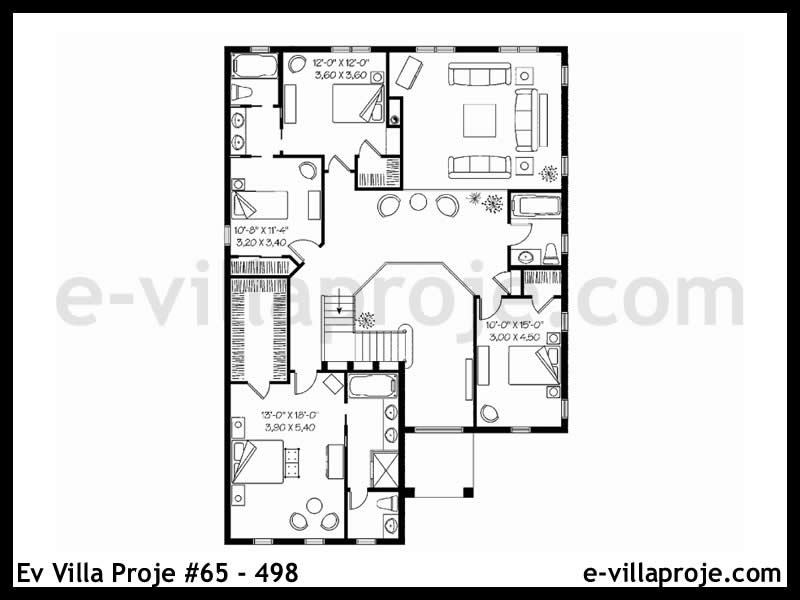 Model 65-498 — 316 m², 2 storeys thumbnail 3