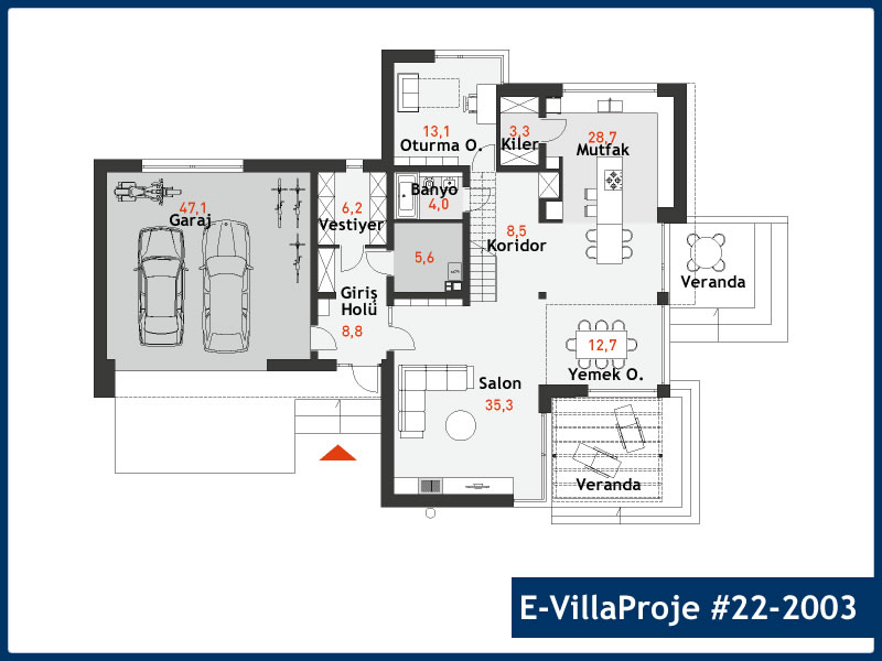 Model 22-2003 — 318 m², 2 storeys thumbnail 2