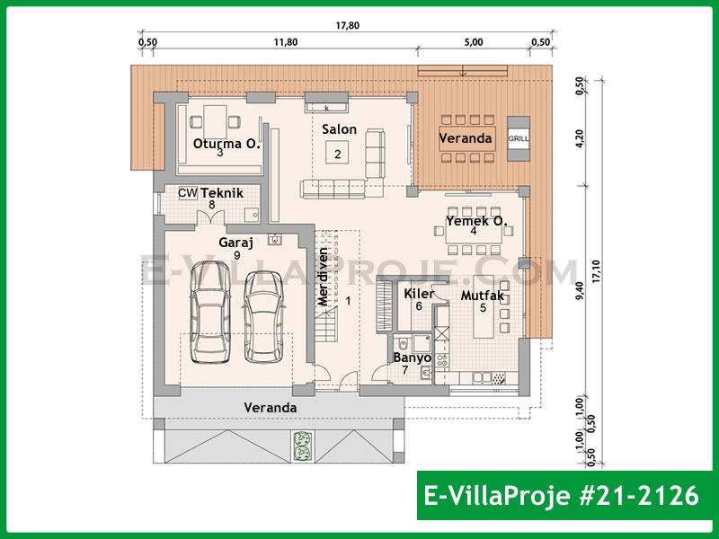 Model 21-2126 — 319 m², 2 storeys thumbnail 2