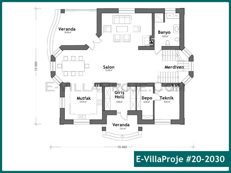 Model 20-2030 — 335 m², 2 storeys thumbnail 2