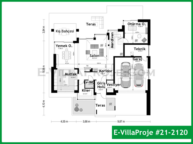 Model 21-2120 — 355 m², 2 storeys thumbnail 2