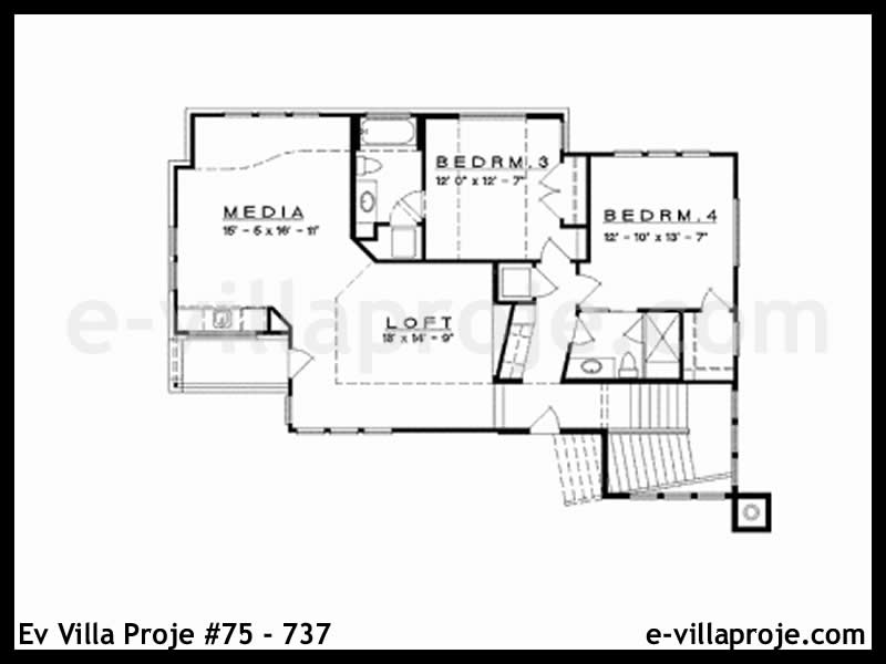 Model 75-737 — 382 m², 2 storeys thumbnail 3