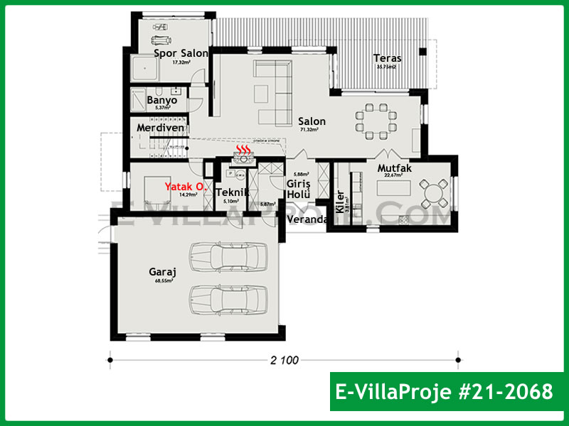 Model 21-2068 — 382 m², 2 storeys thumbnail 2