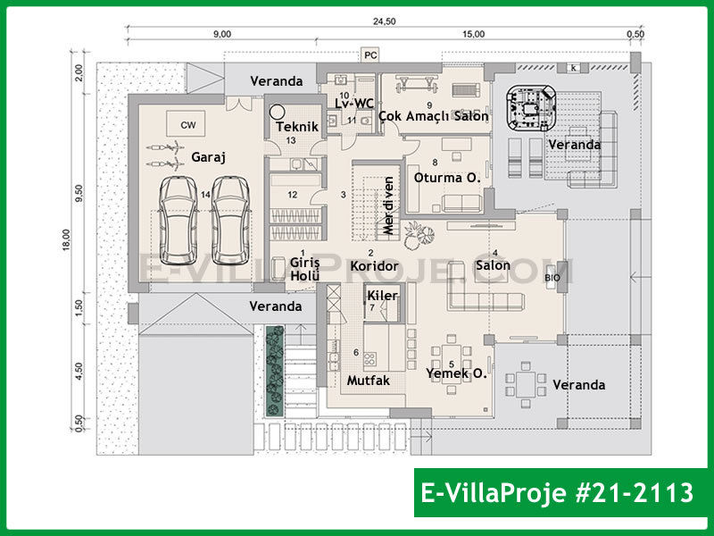 Model 21-2113 — 385 m², 2 storeys thumbnail 2