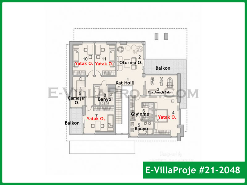 Model 21-2048 — 391 m², 2 storeys thumbnail 3