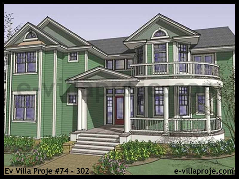 Model 74-302 — 392 m², 2 storeys - 74-302