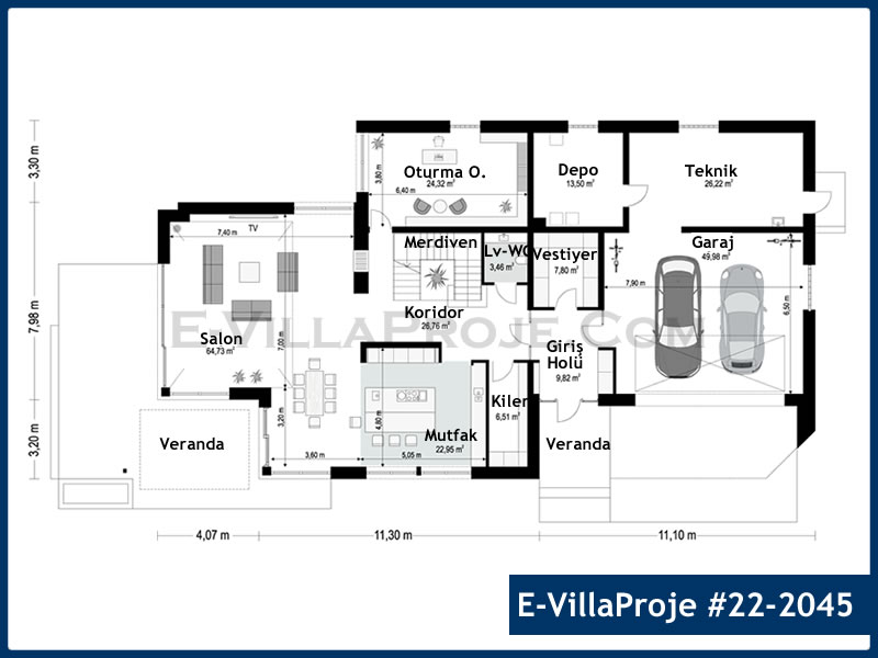 Model 22-2045 — 401 m², 2 storeys thumbnail 2