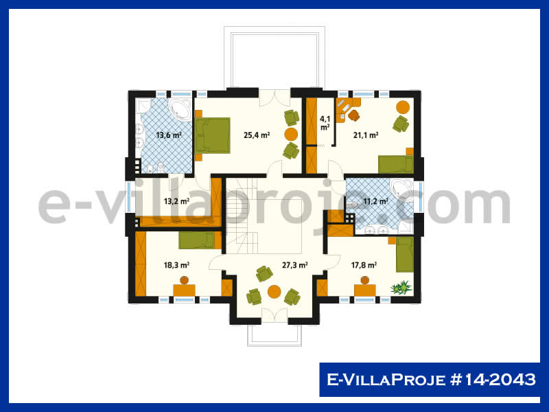 Model 14-2043 — 414 m², 2 storeys thumbnail 3