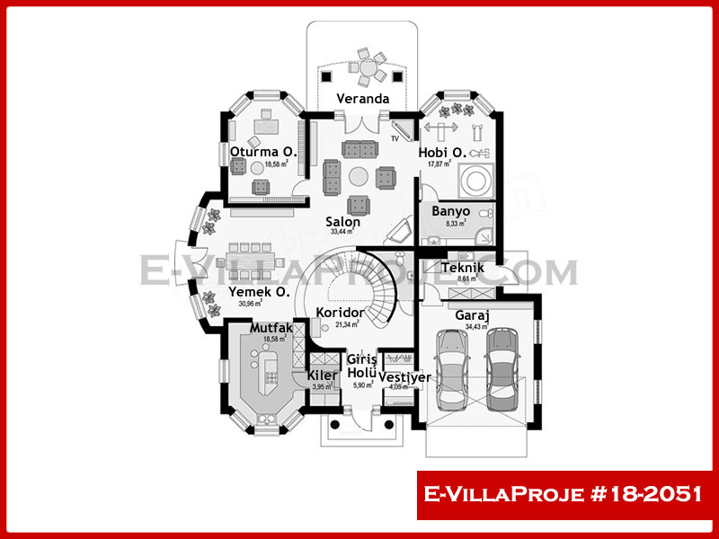 Model 18-2051 — 421 m², 2 storeys thumbnail 2