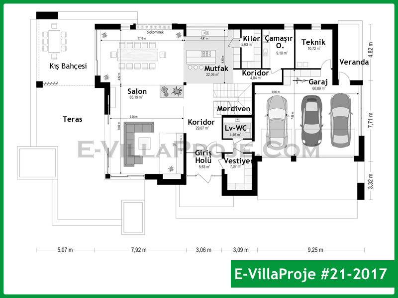 Model 21-2017 — 440 m², 2 storeys thumbnail 2