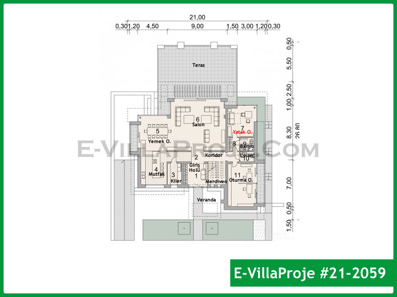 Model 21-2059 — 494 m², 3 storeys thumbnail 2