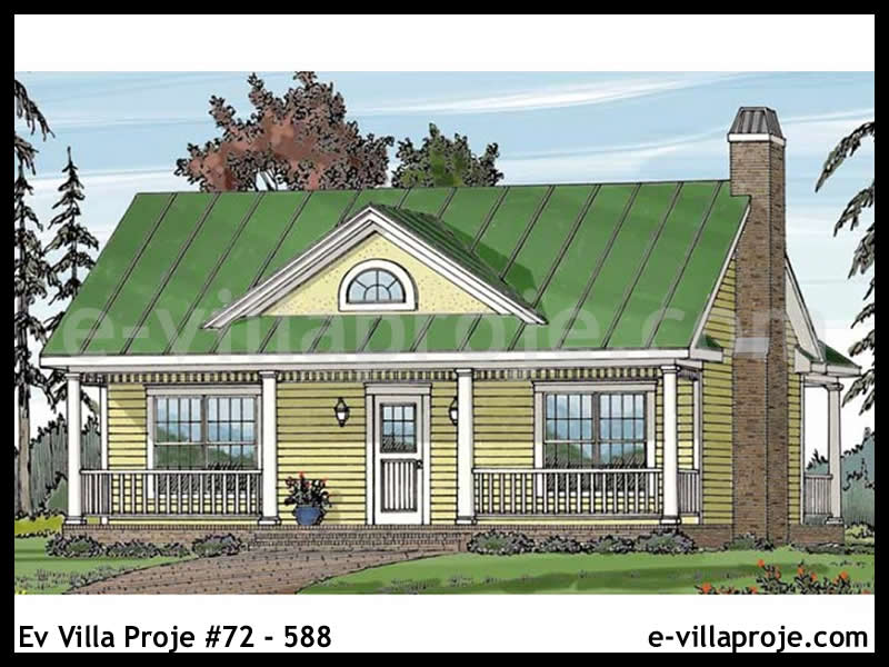 Model 72-588 — 72 m², 1 storey - 72-588