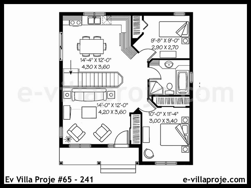 Model 65-241 — 76 m², 1 storey thumbnail 2