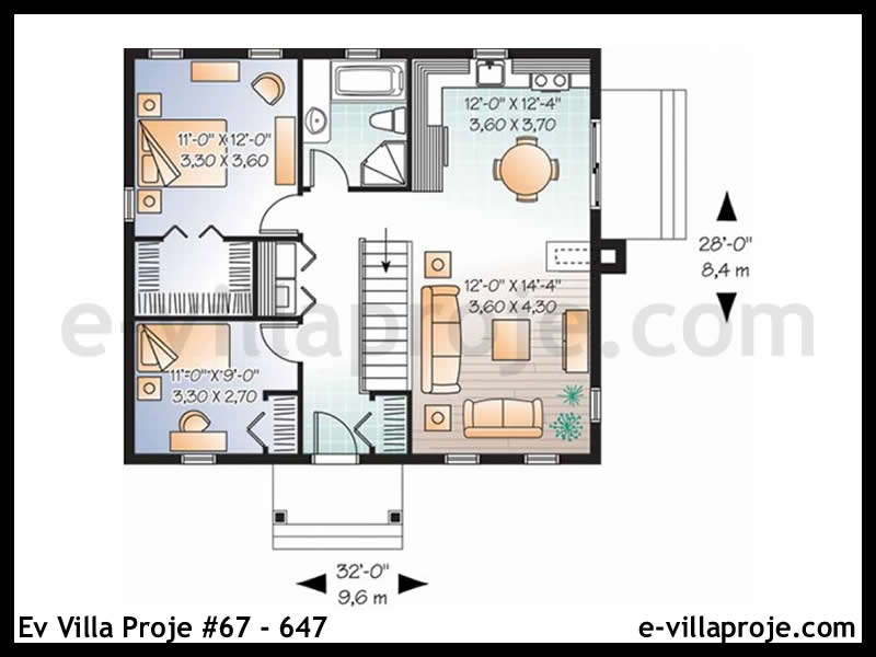 Model 67-647 — 81 m², 1 storey thumbnail 2