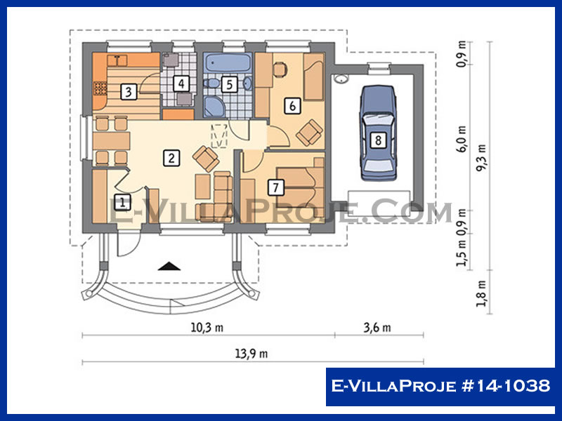 Model 14-1038 — 81 m², 1 storey thumbnail 2