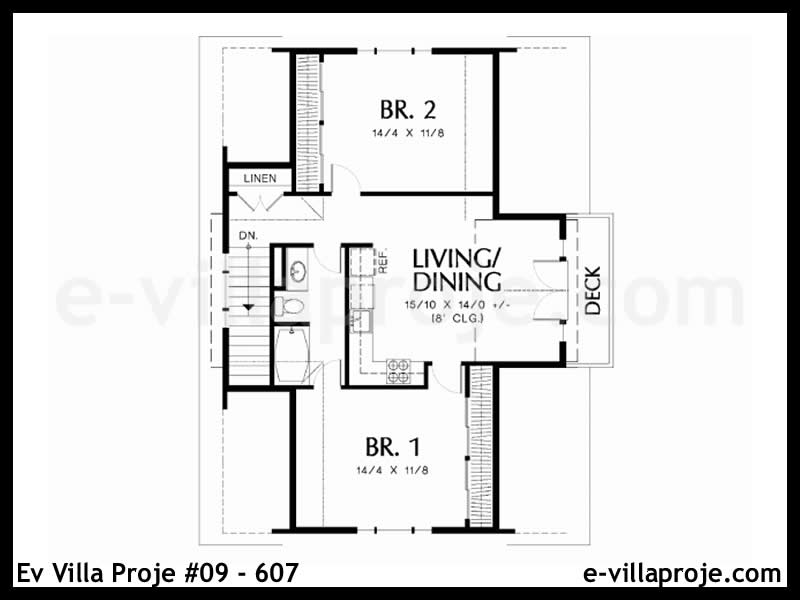 Model 09-607 — 82 m², 2 storeys thumbnail 3