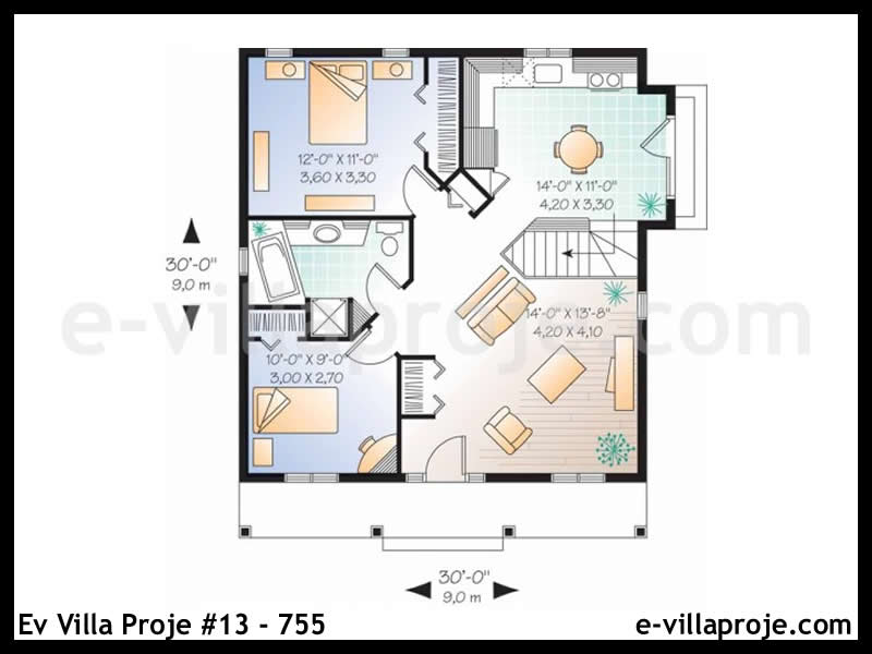 Model 13-755 — 82 m², 1 storey thumbnail 2
