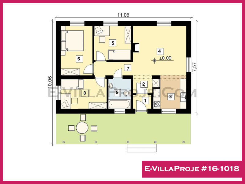 Model 16-1018 — 84 m², 1 storey thumbnail 2