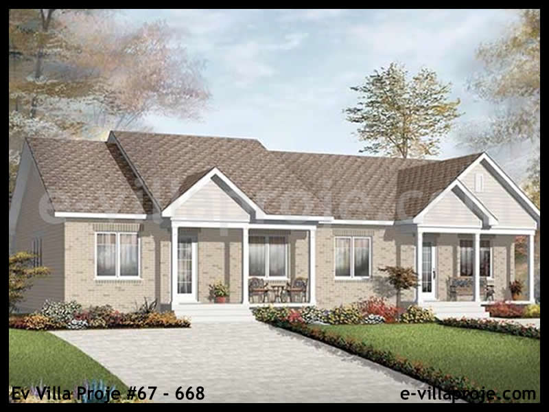 Model 67-668 — 86 m², 1 storey - 67-668