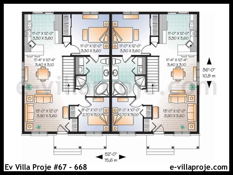 Model 67-668 — 86 m², 1 storey thumbnail 2