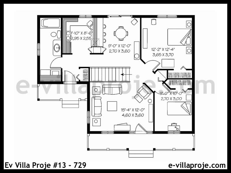 Model 13-729 — 86 m², 1 storey thumbnail 2