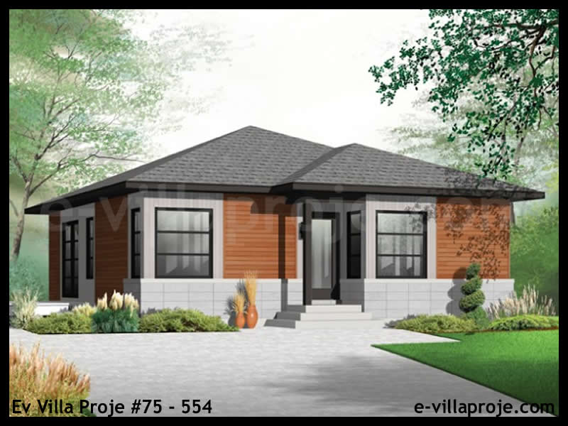 Model 75-554 — 87 m², 1 storey - 75-554