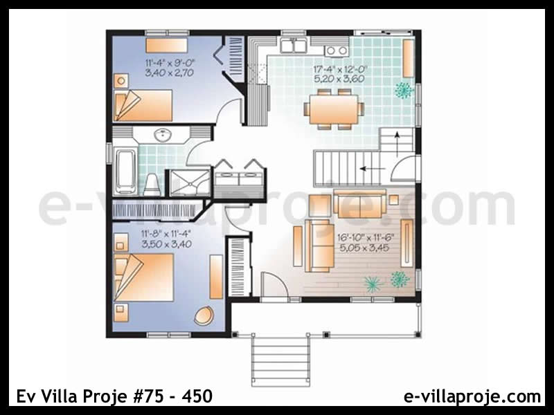 Model 75-450 — 88 m², 1 storey thumbnail 2