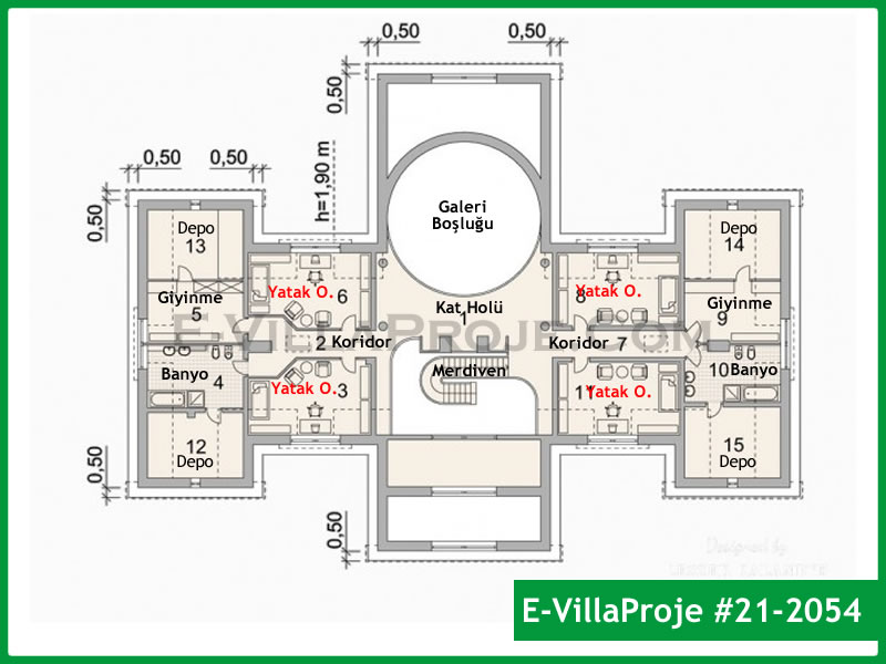 Model 21-2054 — 890 m², 2 storeys thumbnail 3