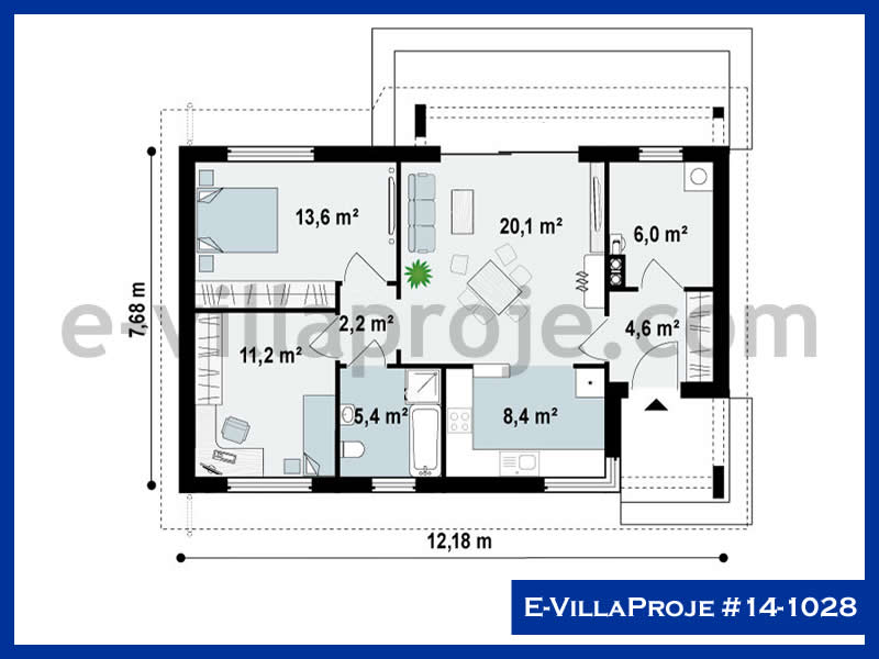 Model 14-1028 — 89 m², 1 storey thumbnail 2