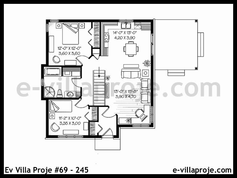 Model 69-245 — 90 m², 1 Kat thumbnail 2
